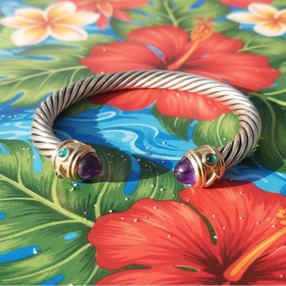 David Yurman 14k Gold & Sterling Bracelet Retails for $3800, can’t go any lower - Picture 4 of 16